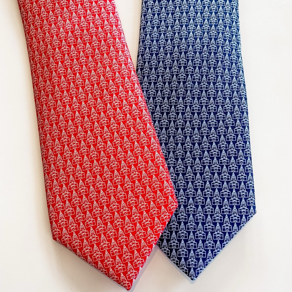 High quality custom Capitol Building print tie
